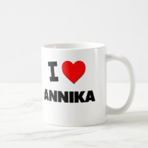 I Love Annika Coffee Mugs