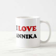 I Love Annika Coffee Mugs