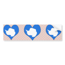 I Love Antarctica Bumper Stickers