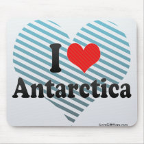 I Love Antarctica Mousepads