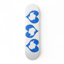 I Love Antarctica Skateboard