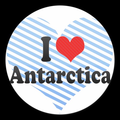 I Love Antarctica Stickers