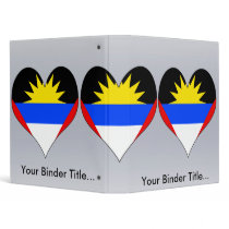 I Love Antigua And Barbuda Binder
