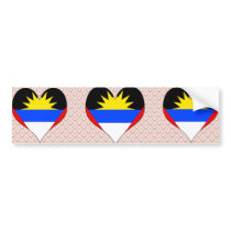 I Love Antigua And Barbuda Bumper Stickers