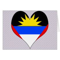 I Love Antigua And Barbuda Cards