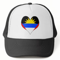 I Love Antigua And Barbuda Mesh Hat
