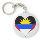 I Love Antigua And Barbuda Key Chain