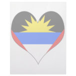 I Love Antigua And Barbuda Letterhead Template