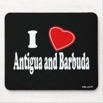 I Love Antigua and Barbuda mousepads by Rep_Yo_City I Love Antigua and Barbuda mousepads