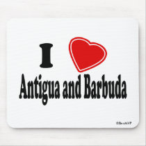 I Love Antigua and Barbuda mousepads by Rep_Yo_City I Love Antigua and Barbuda mousepads