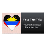I Love Antigua And Barbuda Personalized Photo Card