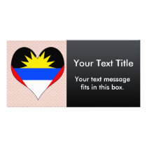 I Love Antigua And Barbuda Personalized Photo Card