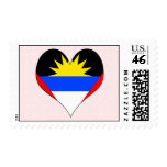 I Love Antigua And Barbuda postage