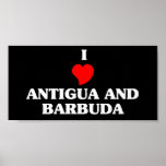 I Love Antigua and Barbuda Posters