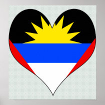 I Love Antigua And Barbuda Posters