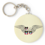 I Love Antigua and Barbuda -wings Keychain