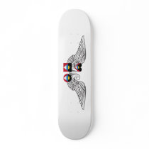 I Love Antigua and Barbuda -wings Skate Board Deck