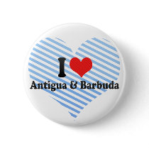 I Love Antigua & Barbuda Button