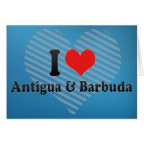 I Love Antigua & Barbuda Cards