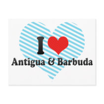 I Love Antigua & Barbuda Post Card