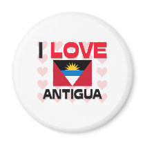 I Love Antigua magnets