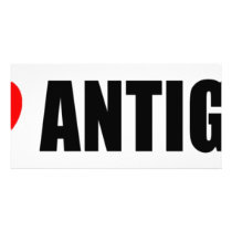I Love Antigua Photo Card