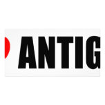 I Love Antigua Photo Card