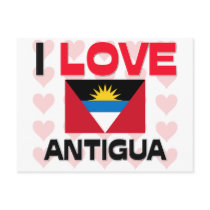 I Love Antigua postcards