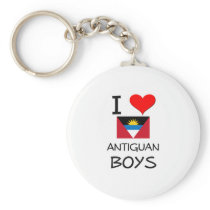 I Love Antiguan Boys Key Chain
