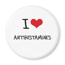 I Love Antihistamines Fridge Magnet