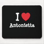 I love Antonietta heart T-Shirt Mouse Pad