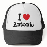 I love Antonio heart custom personalized hats