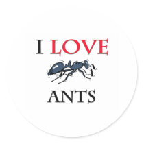 I Love Ants stickers