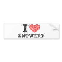 I Love Antwerp Bumper Sticker