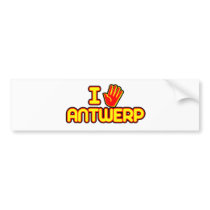I Love Antwerp (hand) Bumper Sticker
