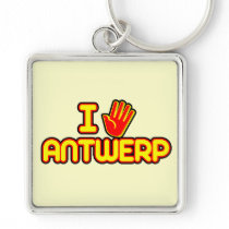 I Love Antwerp (hand) Keychains