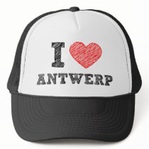 I Love Antwerp Mesh Hat