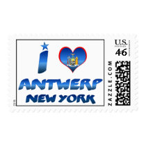 I love Antwerp, New York Stamps