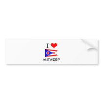 I Love Antwerp Ohio Bumper Sticker