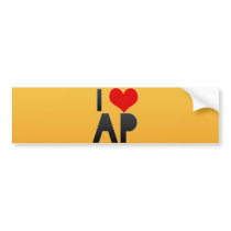 I Love AP Bumper Stickers