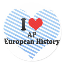 I Love AP European History Sticker