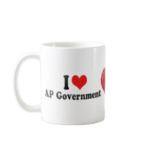 I Love AP Government Mugs
