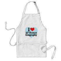 I Love AP Human Geography Aprons