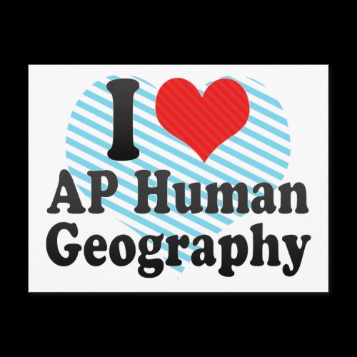 I Love AP Human Geography Post Card