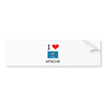 I Love Apache Oklahoma Bumper Stickers