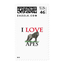 I Love Apes Postage