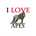 I Love Apes t-shirts by tshirtshirts I Love Apes t-shirts