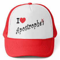 I love apostrophes hats by tWITster I love apostrophes hats