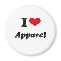 I Love Apparel Magnet