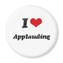 I Love Applauding Fridge Magnets